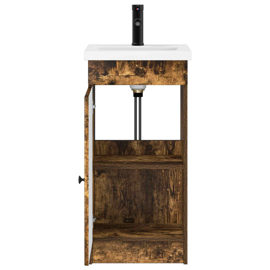 Badkamermeubel met Wasbak Gerookt eiken 42 x 40 x 84,5 cm