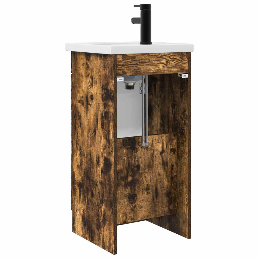Badkamermeubel met Wasbak Gerookt eiken 42 x 40 x 84,5 cm
