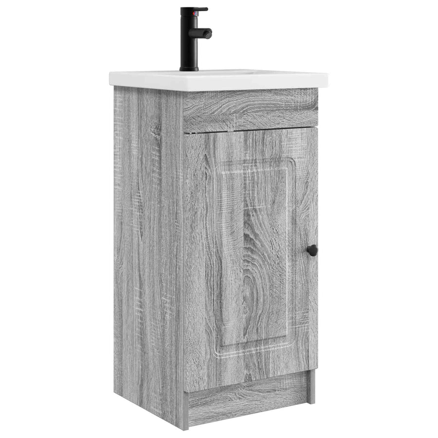 Badkamermeubel met Wasbak Grijs Sonoma 42 x 40 x 84,5 cm