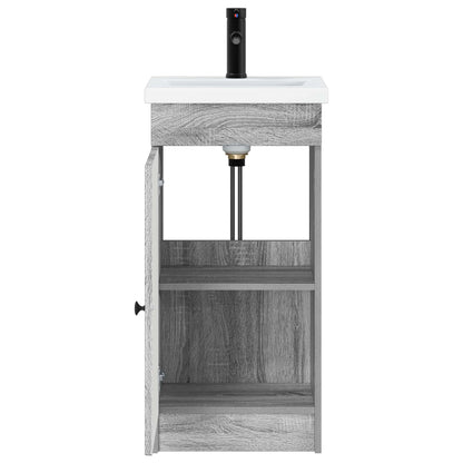 Badkamermeubel met Wasbak Grijs Sonoma 42 x 40 x 84,5 cm