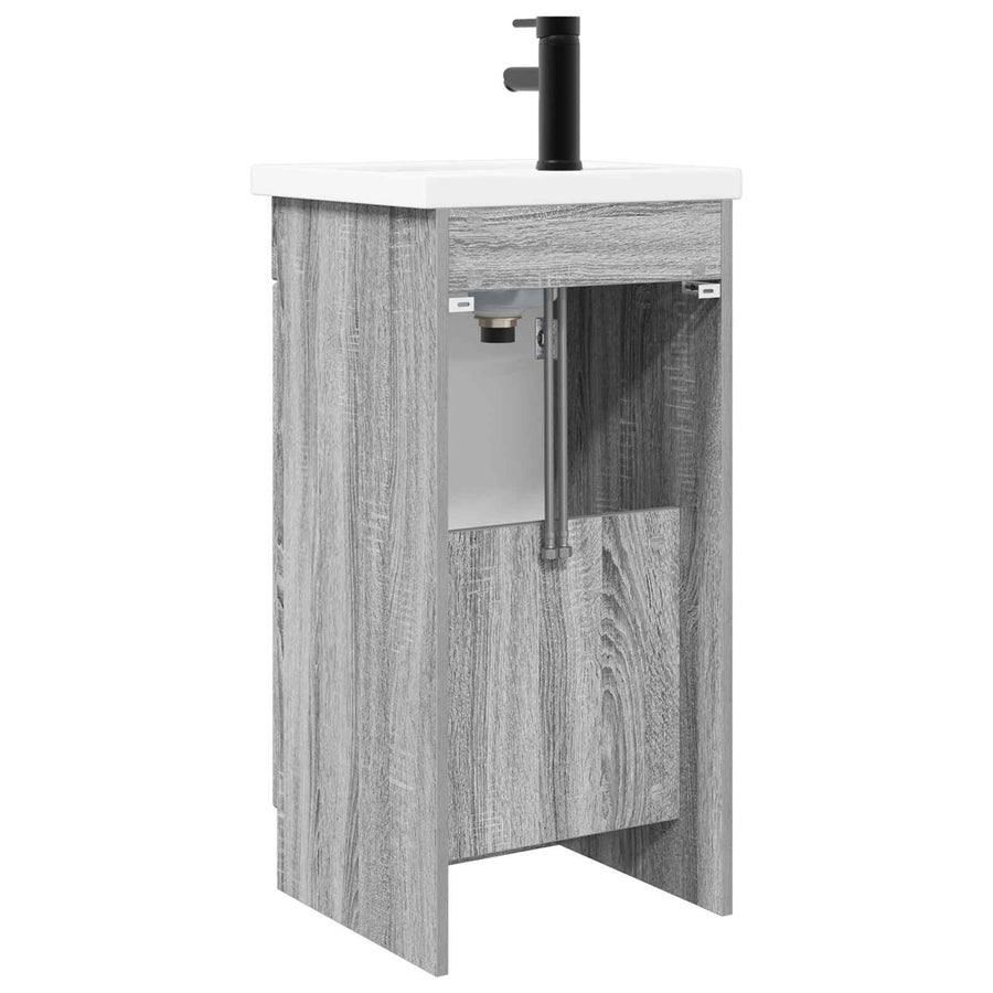 Badkamermeubel met Wasbak Grijs Sonoma 42 x 40 x 84,5 cm