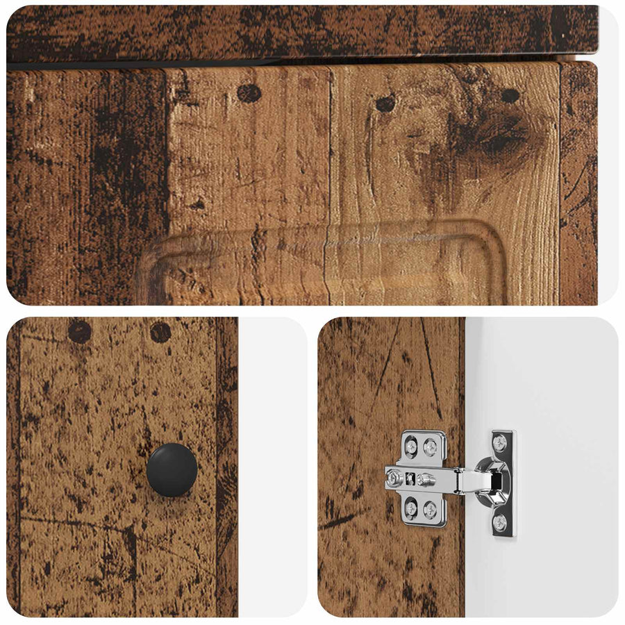 Badkamermeubel met Wasbak Oud hout 42 x 40 x 84,5 cm