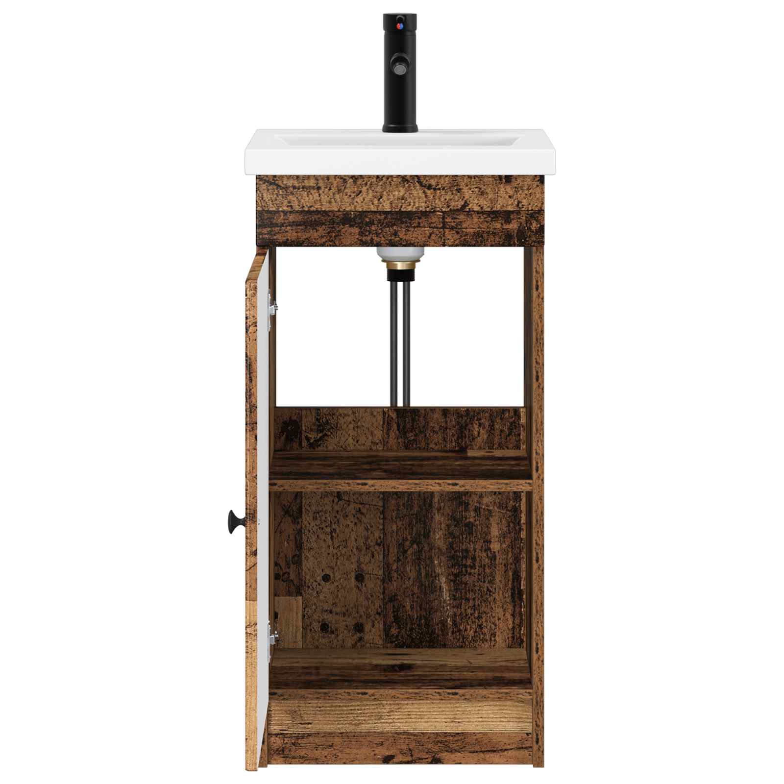 Badkamermeubel met Wasbak Oud hout 42 x 40 x 84,5 cm