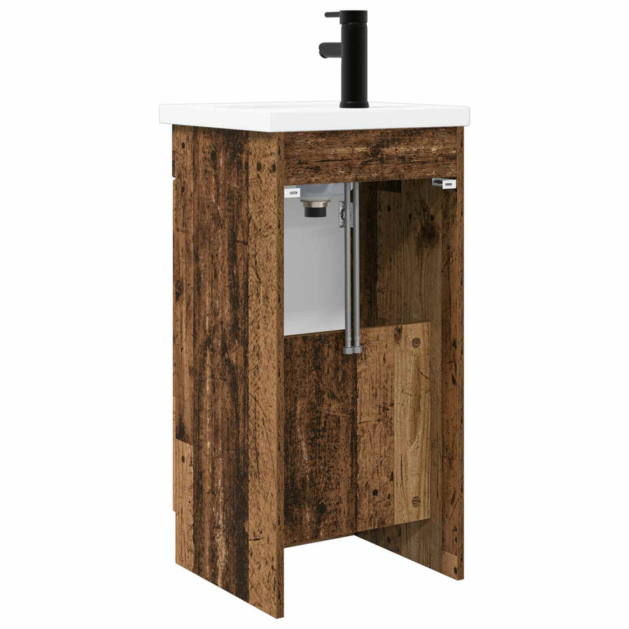 Badkamermeubel met Wasbak Oud hout 42 x 40 x 84,5 cm