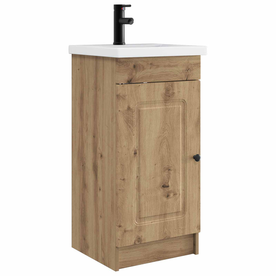 Badkamermeubel met Wasbak Artisanaal eiken 42 x 40 x 84,5 cm