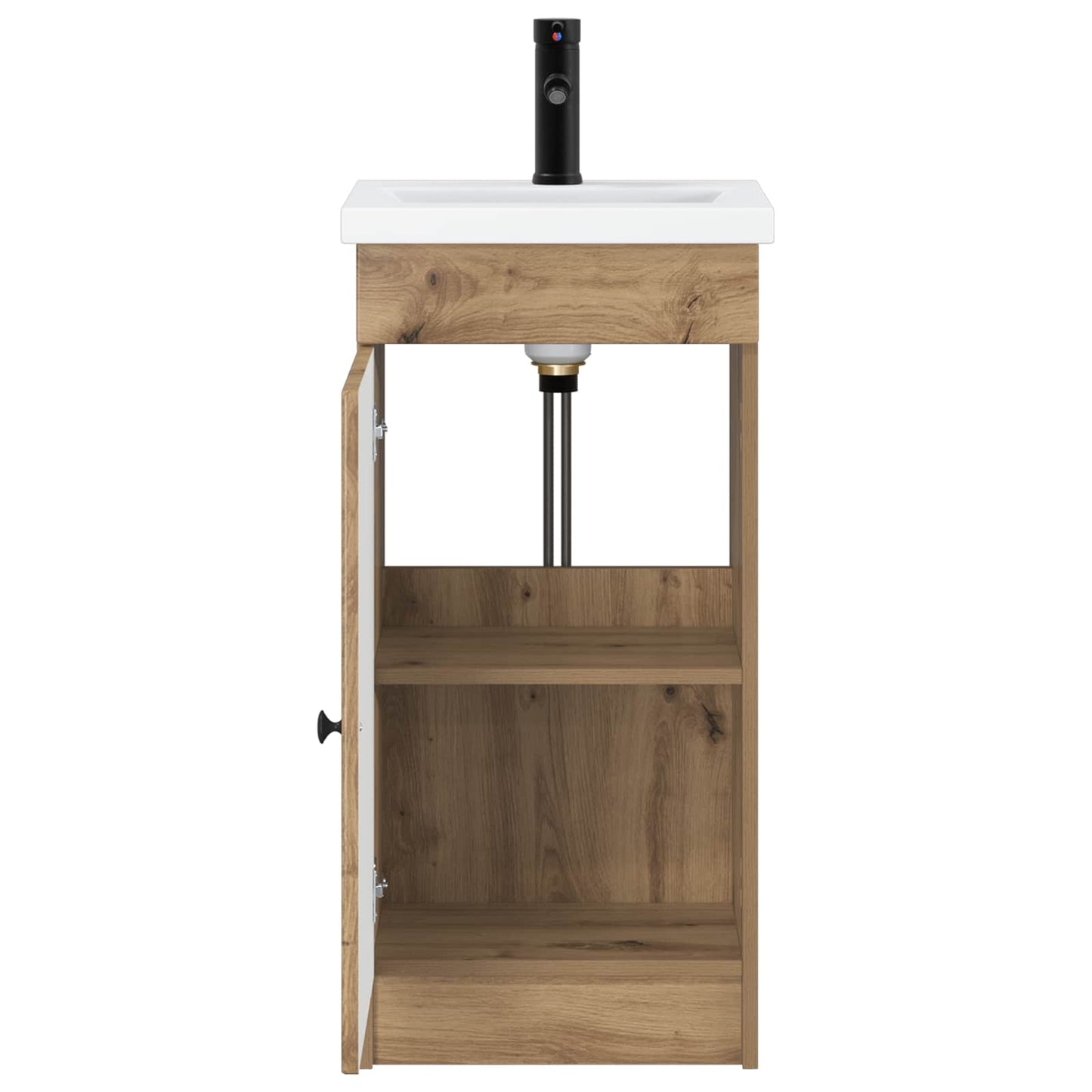 Badkamermeubel met Wasbak Artisanaal eiken 42 x 40 x 84,5 cm