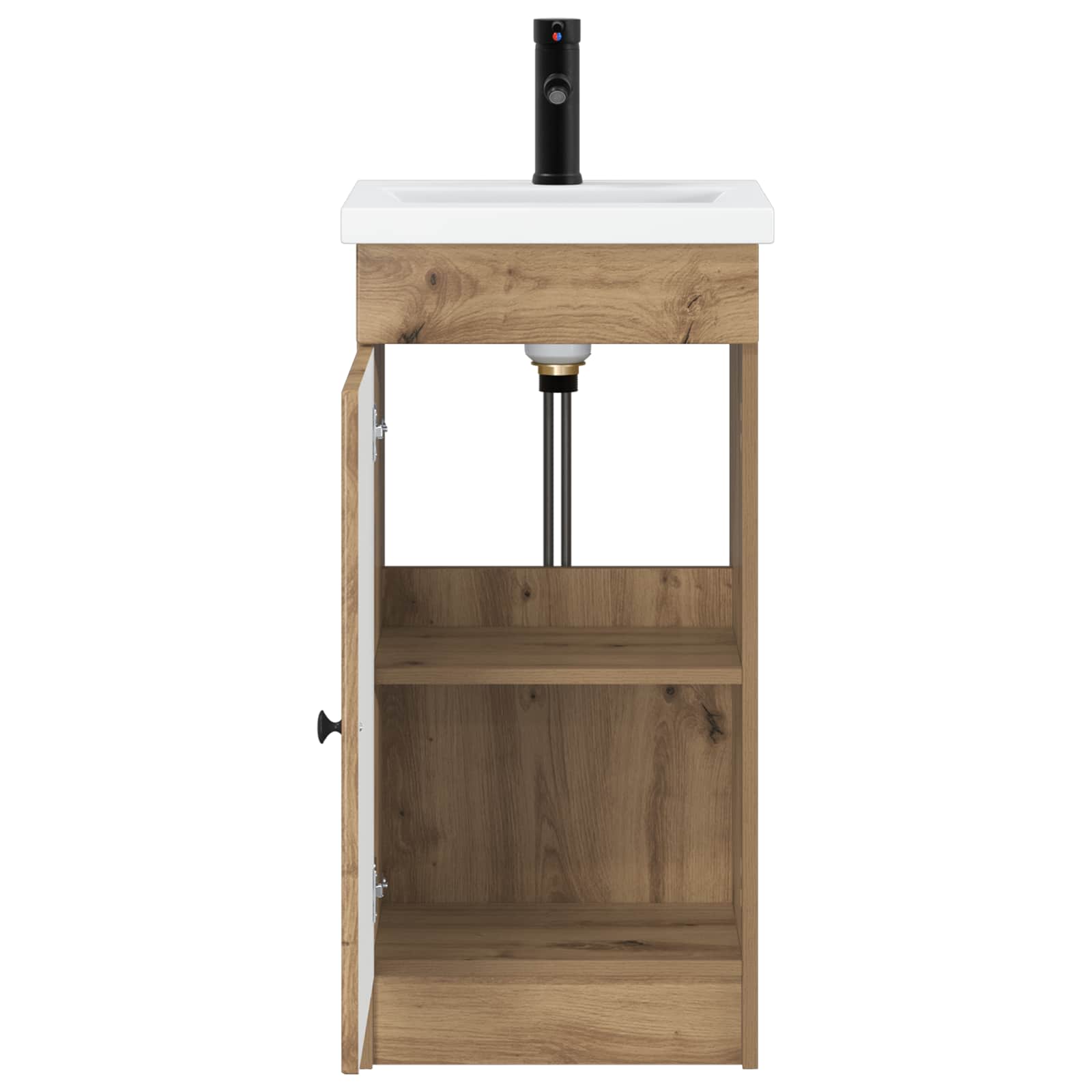 Badkamermeubel met Wasbak Artisanaal eiken 42 x 40 x 84,5 cm