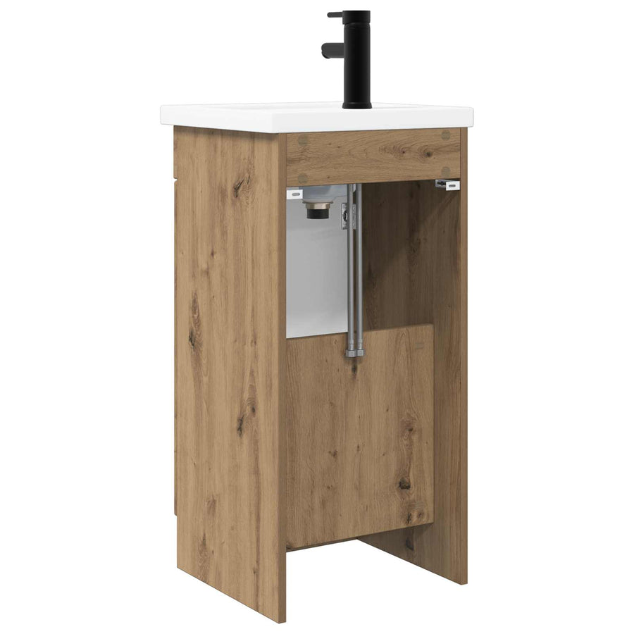 Badkamermeubel met Wasbak Artisanaal eiken 42 x 40 x 84,5 cm