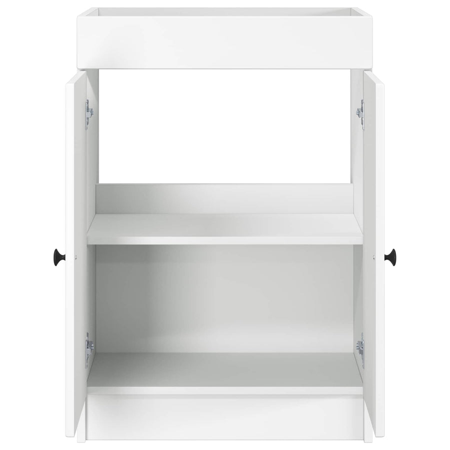 Badkamer onder wastafel kast Wit 56 x 37,5 x 81 cm Bewerkt hout