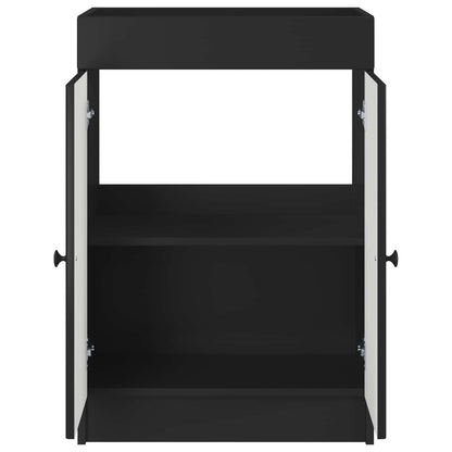 Badkamer onder wastafel kast Zwart 56 x 37,5 x 81 cm