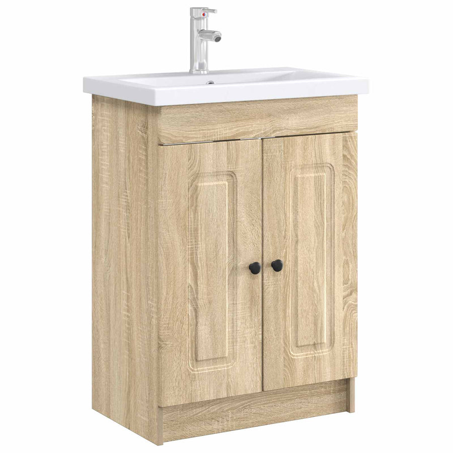 Badkamer onder wastafel kast Sonoma Eiken 56 x 37,5 x 81 cm