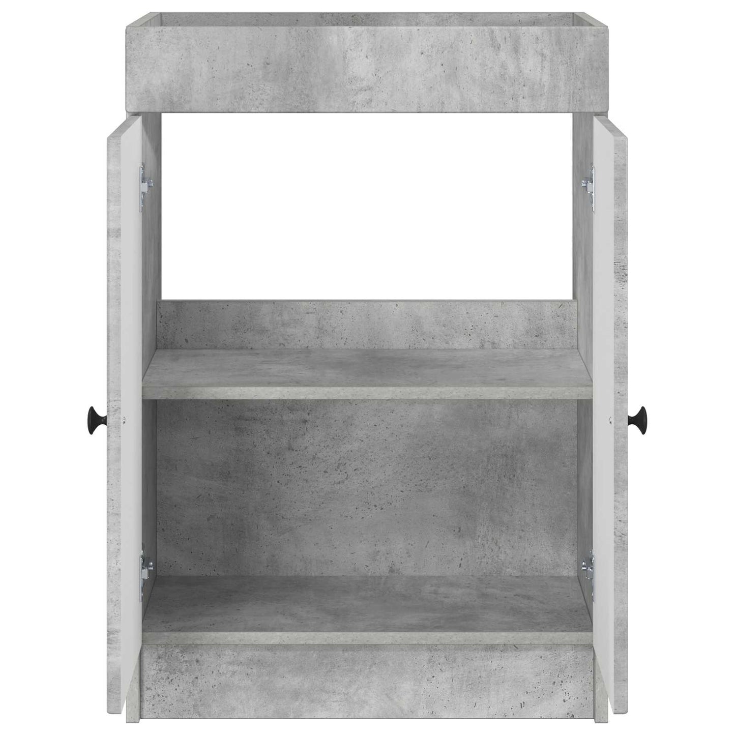 Badkamer onder wastafel kast Betongrijs 56 x 37,5 x 81 cm