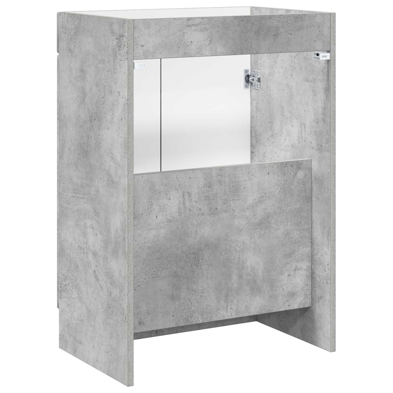 Badkamer onder wastafel kast Betongrijs 56 x 37,5 x 81 cm