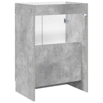 Badkamer onder wastafel kast Betongrijs 56 x 37,5 x 81 cm