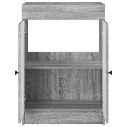 Badkamer onder wastafel kast Grijs Sonoma 56 x 37,5 x 81 cm