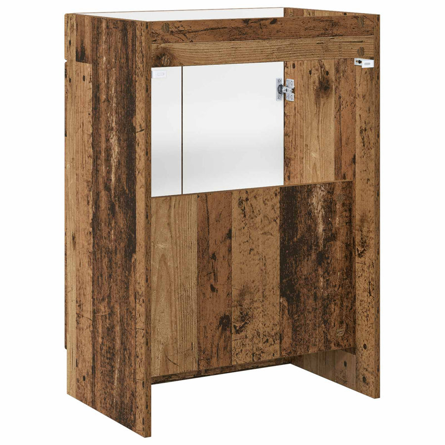 Badkamer onder wastafel kast Oud hout 56 x 37,5 x 81 cm