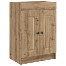 Badkamer onder wastafel kast Artisanaal eiken 56 x 37,5 x 81 cm