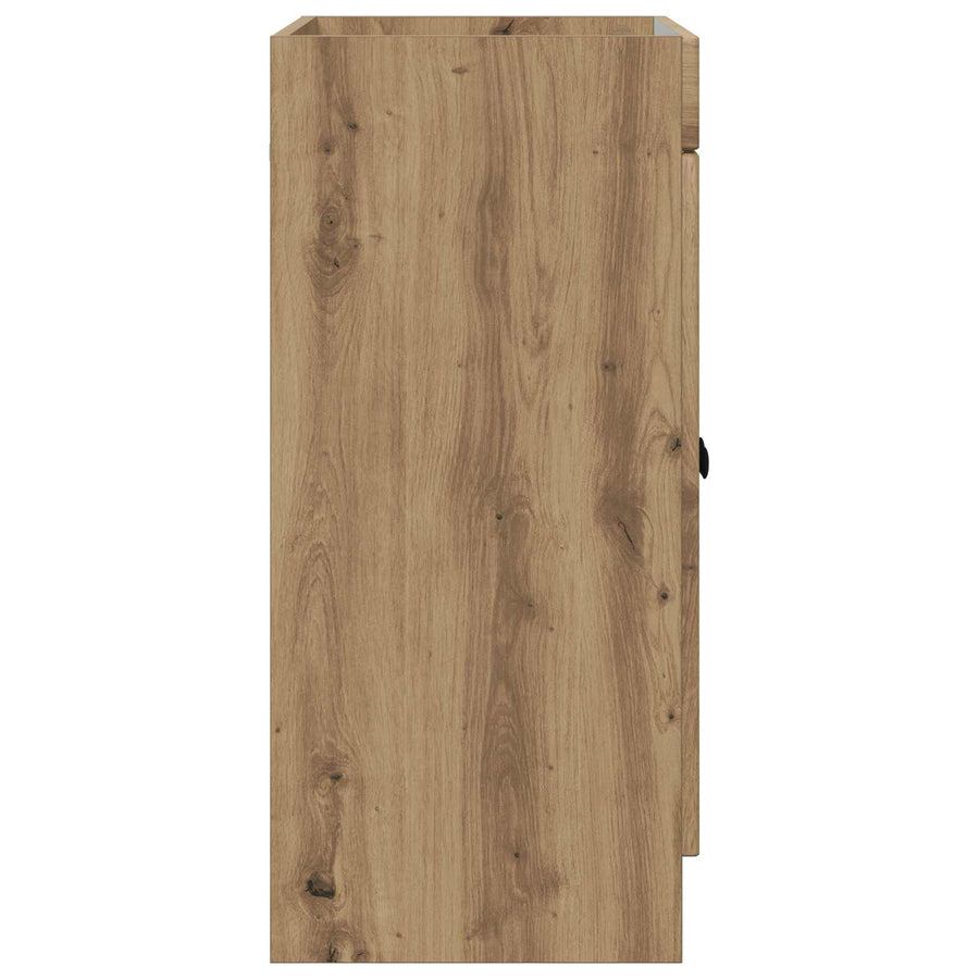 Badkamer onder wastafel kast Artisanaal eiken 56 x 37,5 x 81 cm