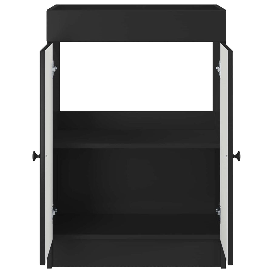 Badkamer onder wastafel kast Zwart 78,5 x 37,5 x 81 cm