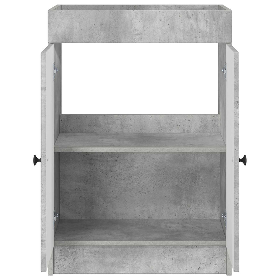 Badkamer onder wastafel kast Betongrijs 78,5 x 37,5 x 81 cm