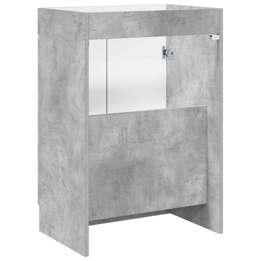 Badkamer onder wastafel kast Betongrijs 78,5 x 37,5 x 81 cm