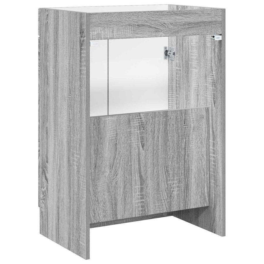 Badkamer onder wastafel kast Grijs Sonoma 78,5 x 37,5 x 81 cm