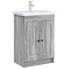 Badkamer onder wastafel kast Grijs Sonoma 78,5 x 37,5 x 81 cm
