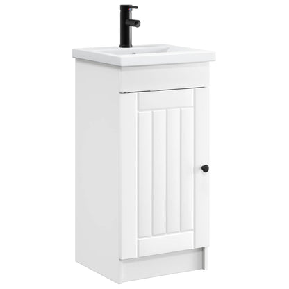 Badkamermeubel met Wasbak Wit 42 x 40 x 84,5 cm Bewerkt hout