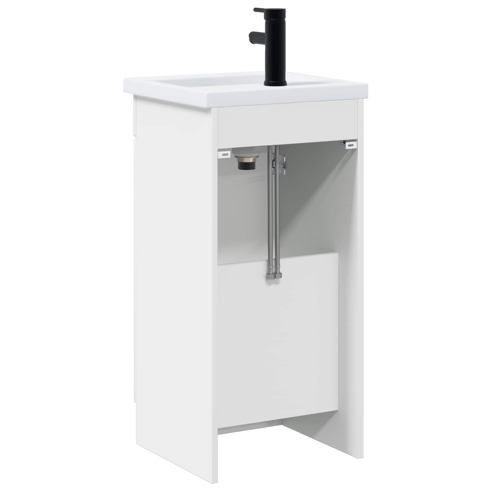 Badkamermeubel met Wasbak Wit 42 x 40 x 84,5 cm Bewerkt hout
