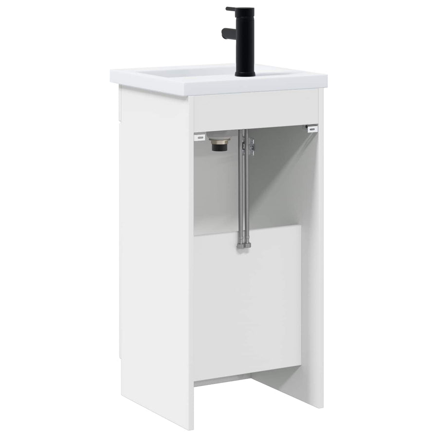 Badkamermeubel met Wasbak Wit 42 x 40 x 84,5 cm Bewerkt hout