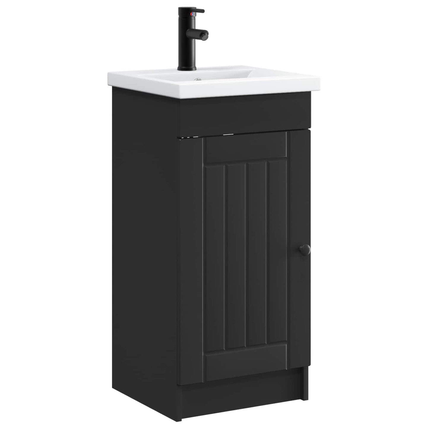 Badkamermeubel met Wasbak Zwart 42 x 40 x 84,5 cm Bewerkt hout