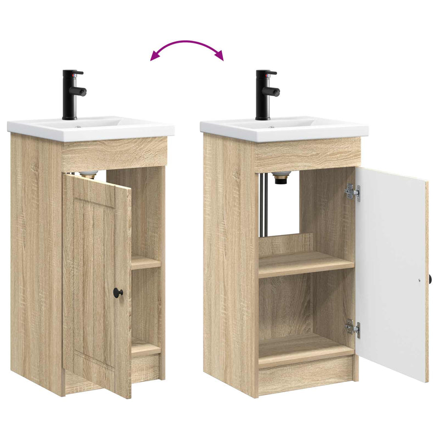 Badkamermeubel met Wasbak Sonoma Eiken 42 x 40 x 84,5 cm
