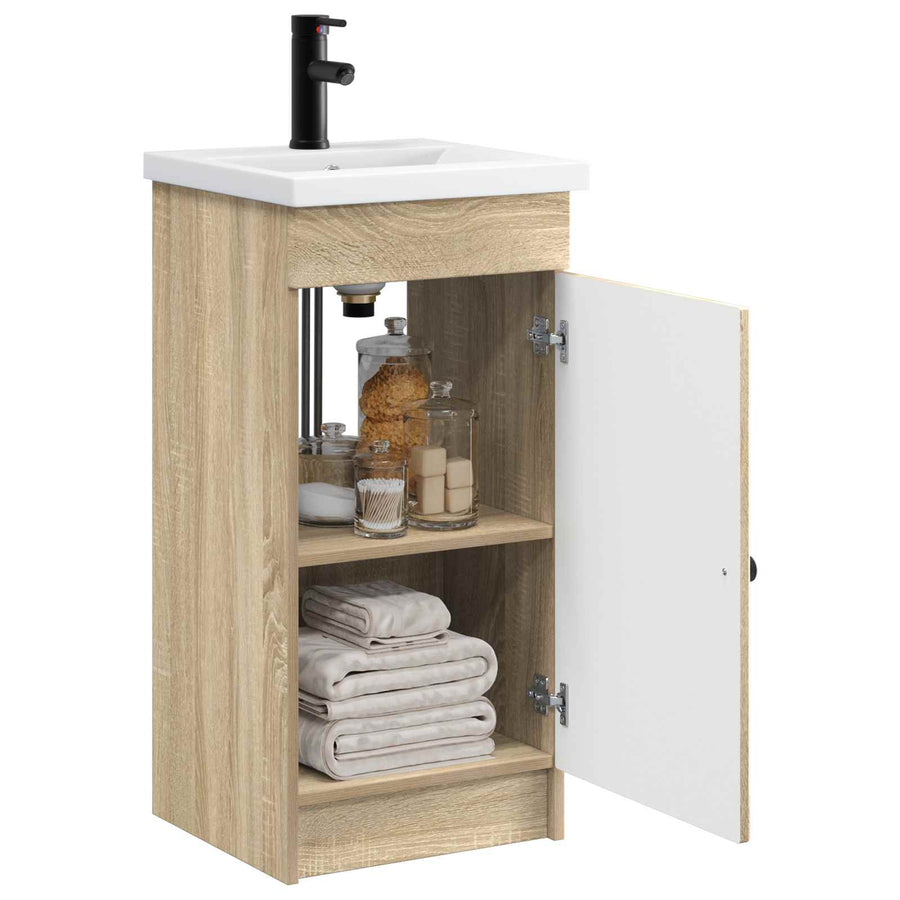 Badkamermeubel met Wasbak Sonoma Eiken 42 x 40 x 84,5 cm