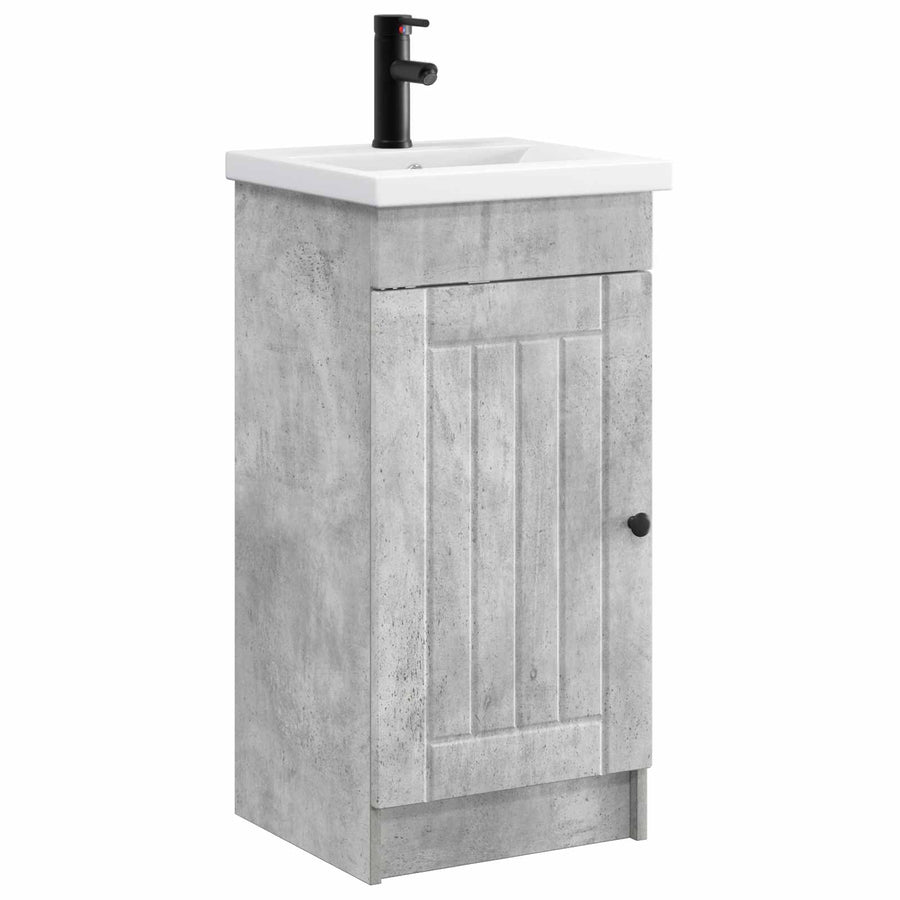 Badkamermeubel met Wasbak Betongrijs 42 x 40 x 84,5 cm