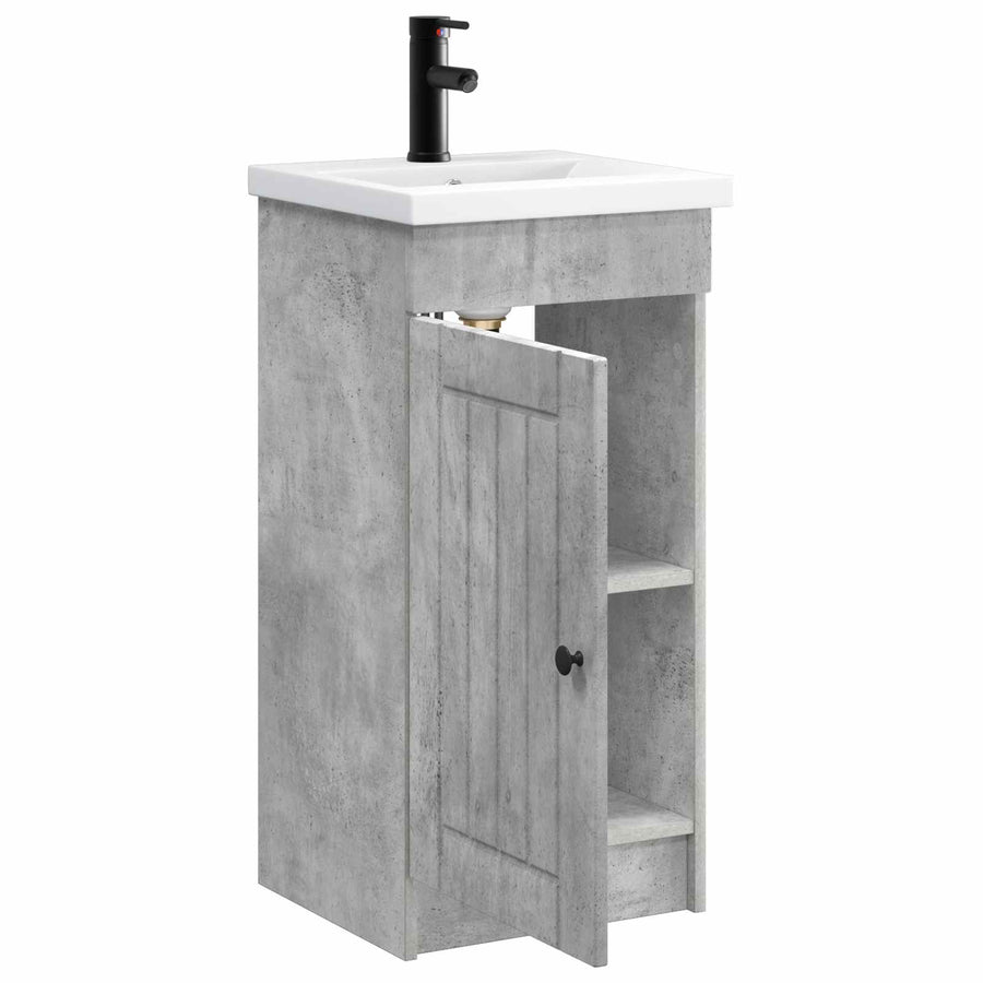 Badkamermeubel met Wasbak Betongrijs 42 x 40 x 84,5 cm