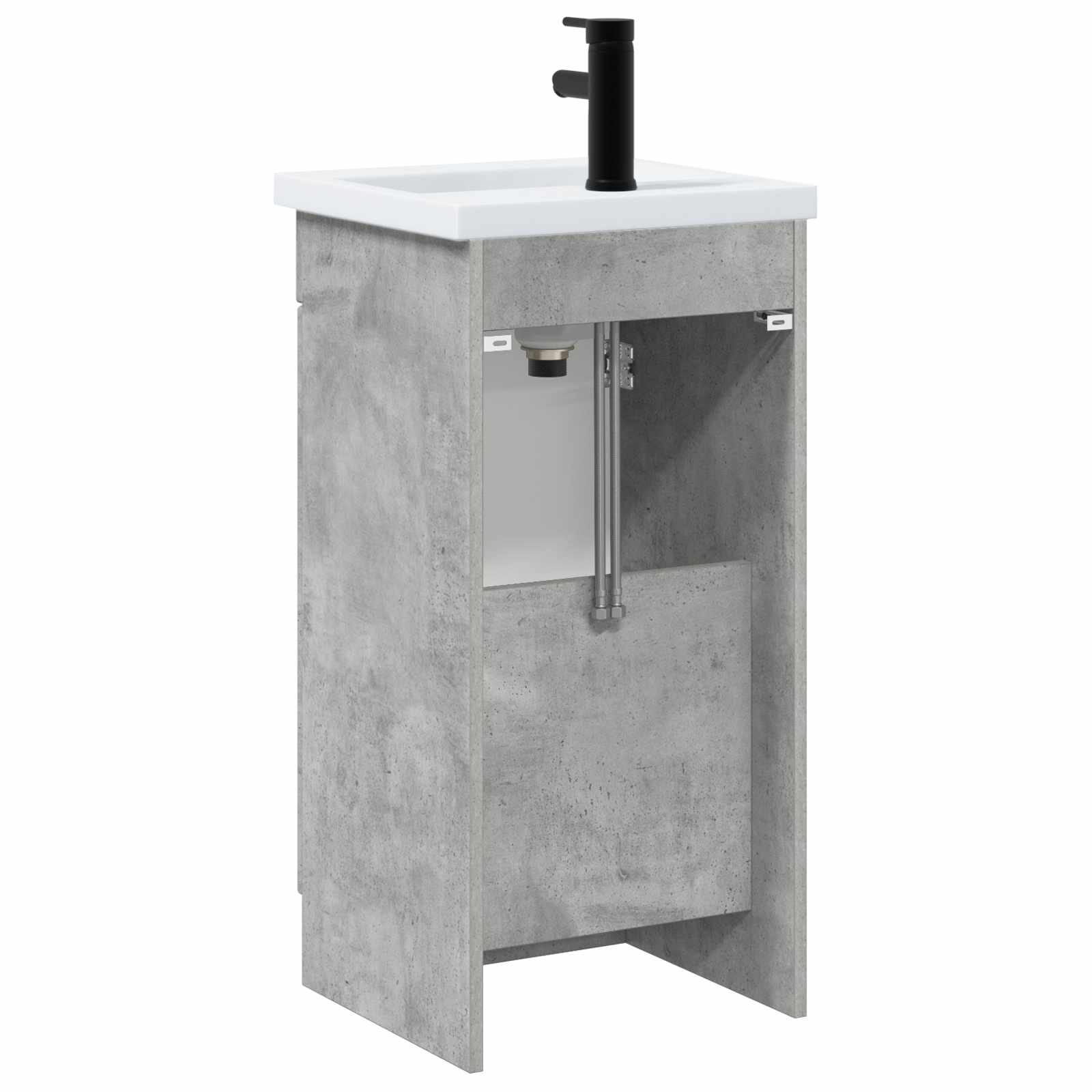 Badkamermeubel met Wasbak Betongrijs 42 x 40 x 84,5 cm