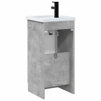 Badkamermeubel met Wasbak Betongrijs 42 x 40 x 84,5 cm