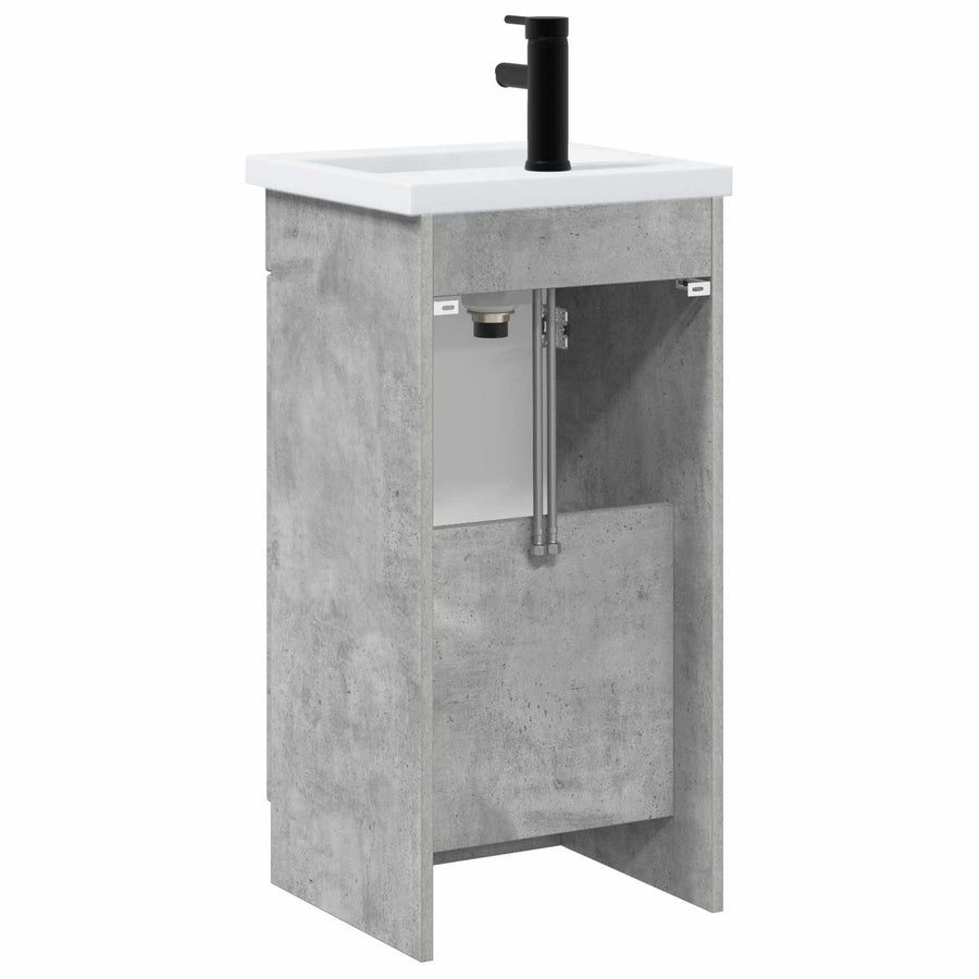 Badkamermeubel met Wasbak Betongrijs 42 x 40 x 84,5 cm