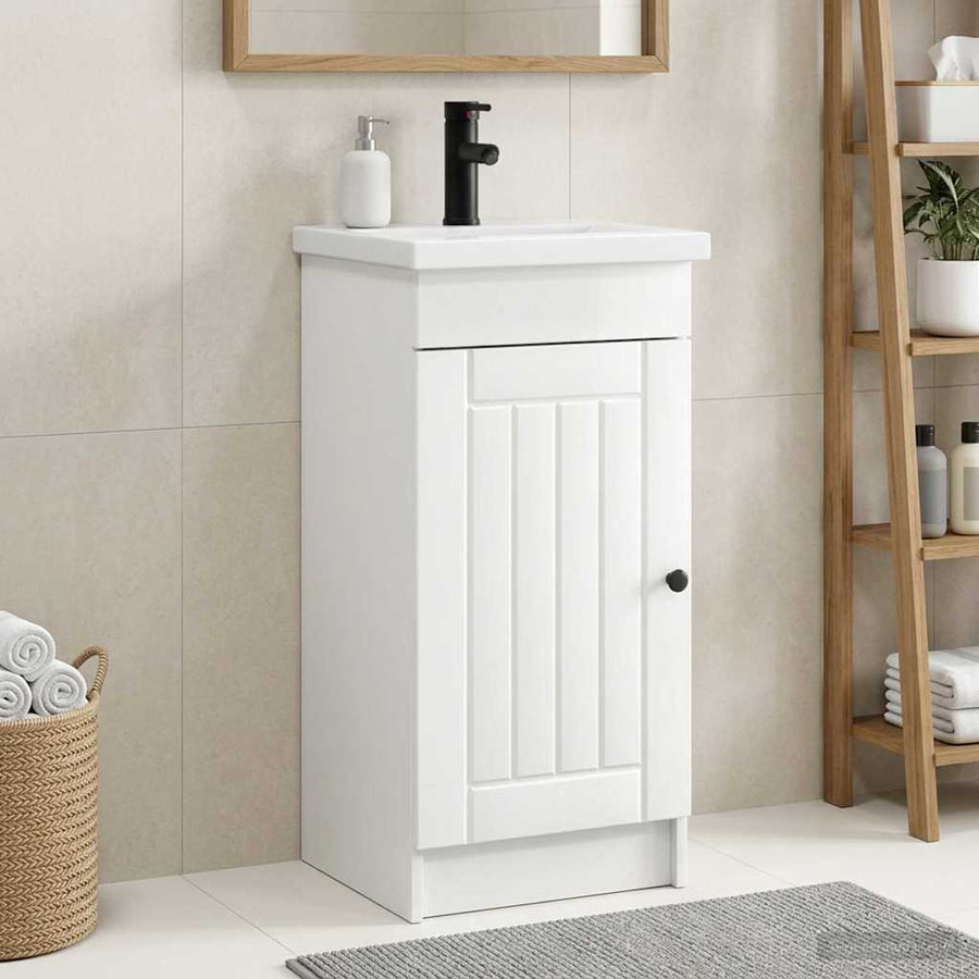 Badkamermeubel met Wasbak Hoogglans Wit 42 x 40 x 84,5 cm