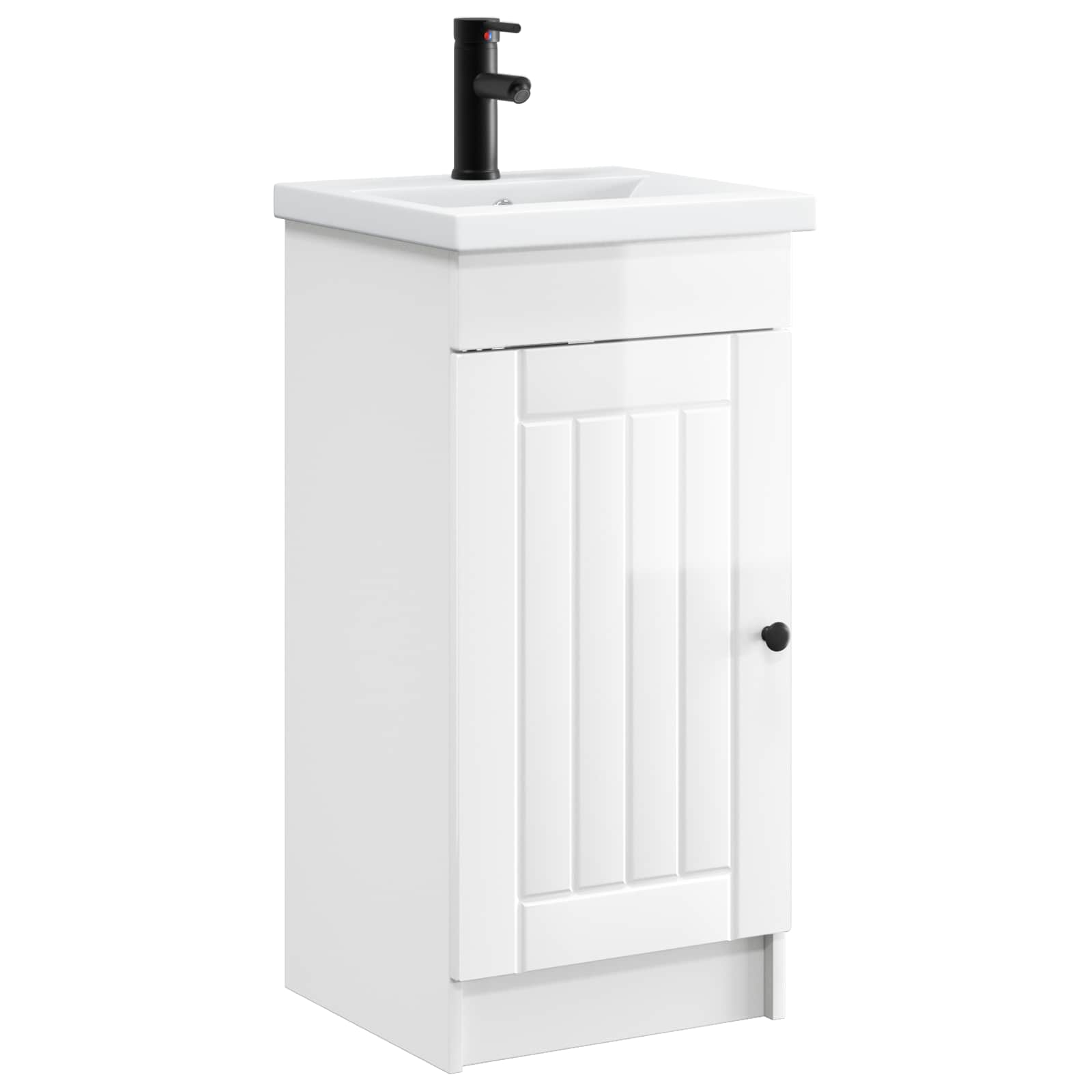 Badkamermeubel met Wasbak Hoogglans Wit 42 x 40 x 84,5 cm