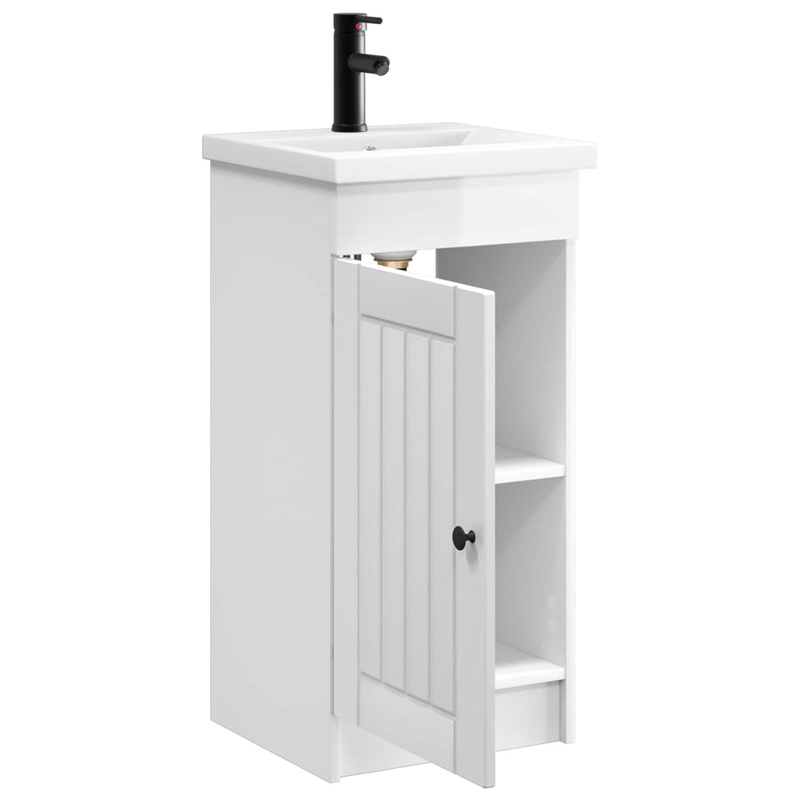 Badkamermeubel met Wasbak Hoogglans Wit 42 x 40 x 84,5 cm