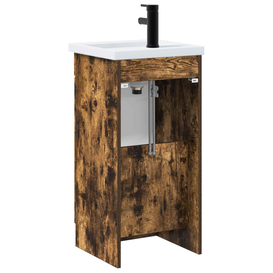 Badkamermeubel met Wasbak Gerookt eiken 42 x 40 x 84,5 cm