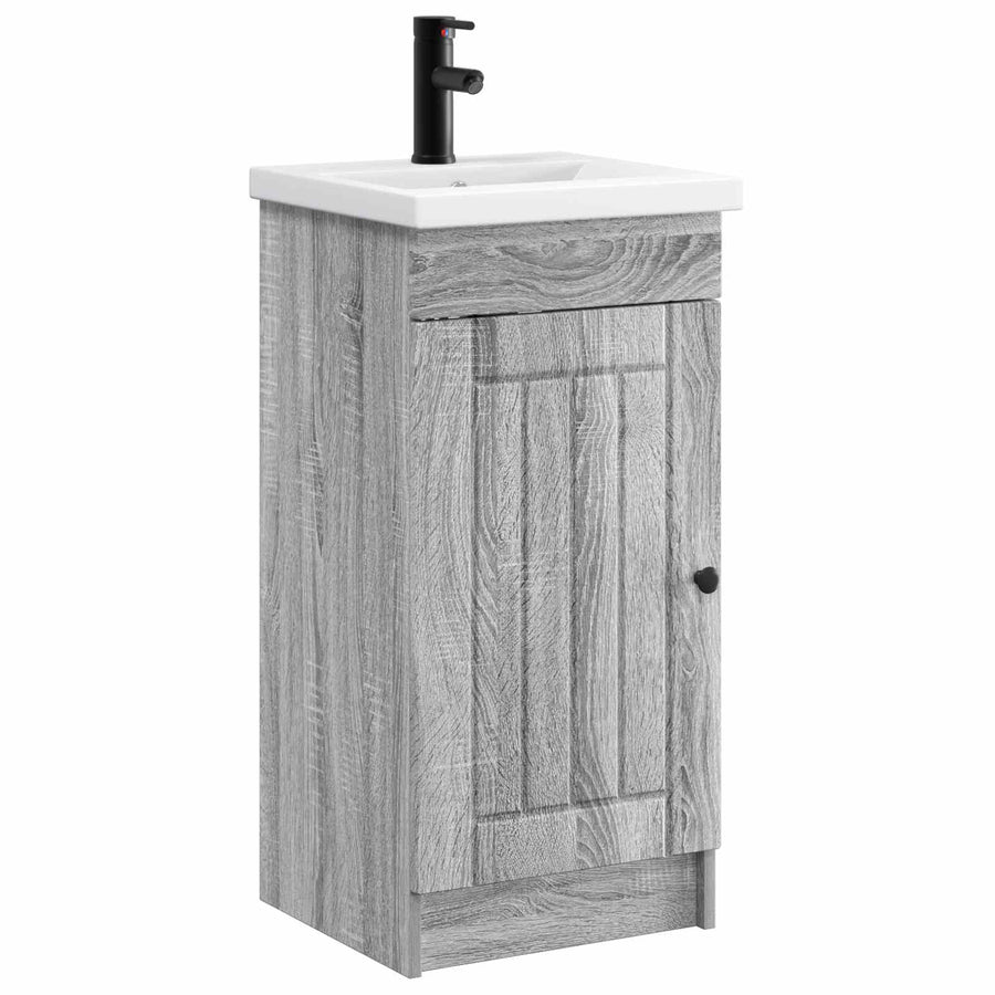 Badkamermeubel met Wasbak Grijs Sonoma 42 x 40 x 84,5 cm