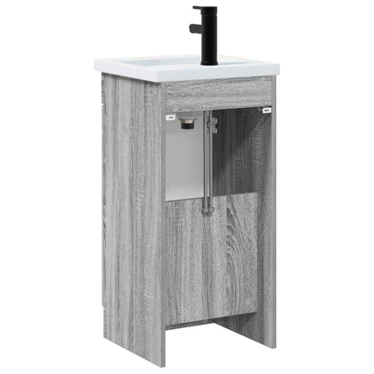 Badkamermeubel met Wasbak Grijs Sonoma 42 x 40 x 84,5 cm