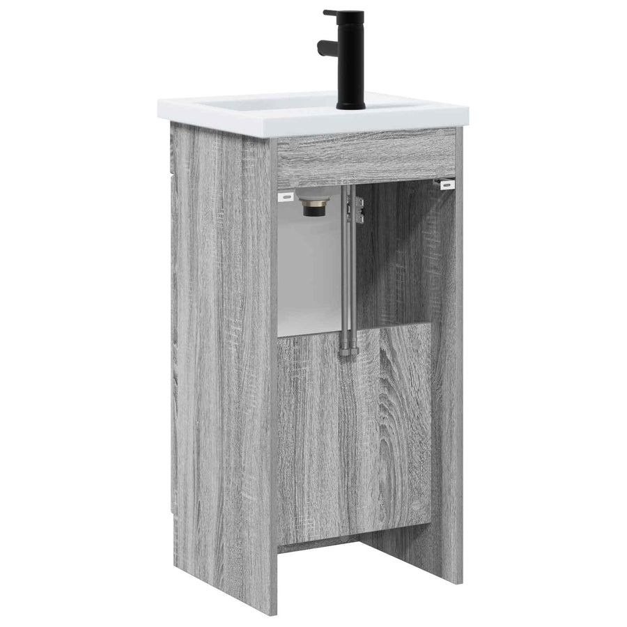 Badkamermeubel met Wasbak Grijs Sonoma 42 x 40 x 84,5 cm