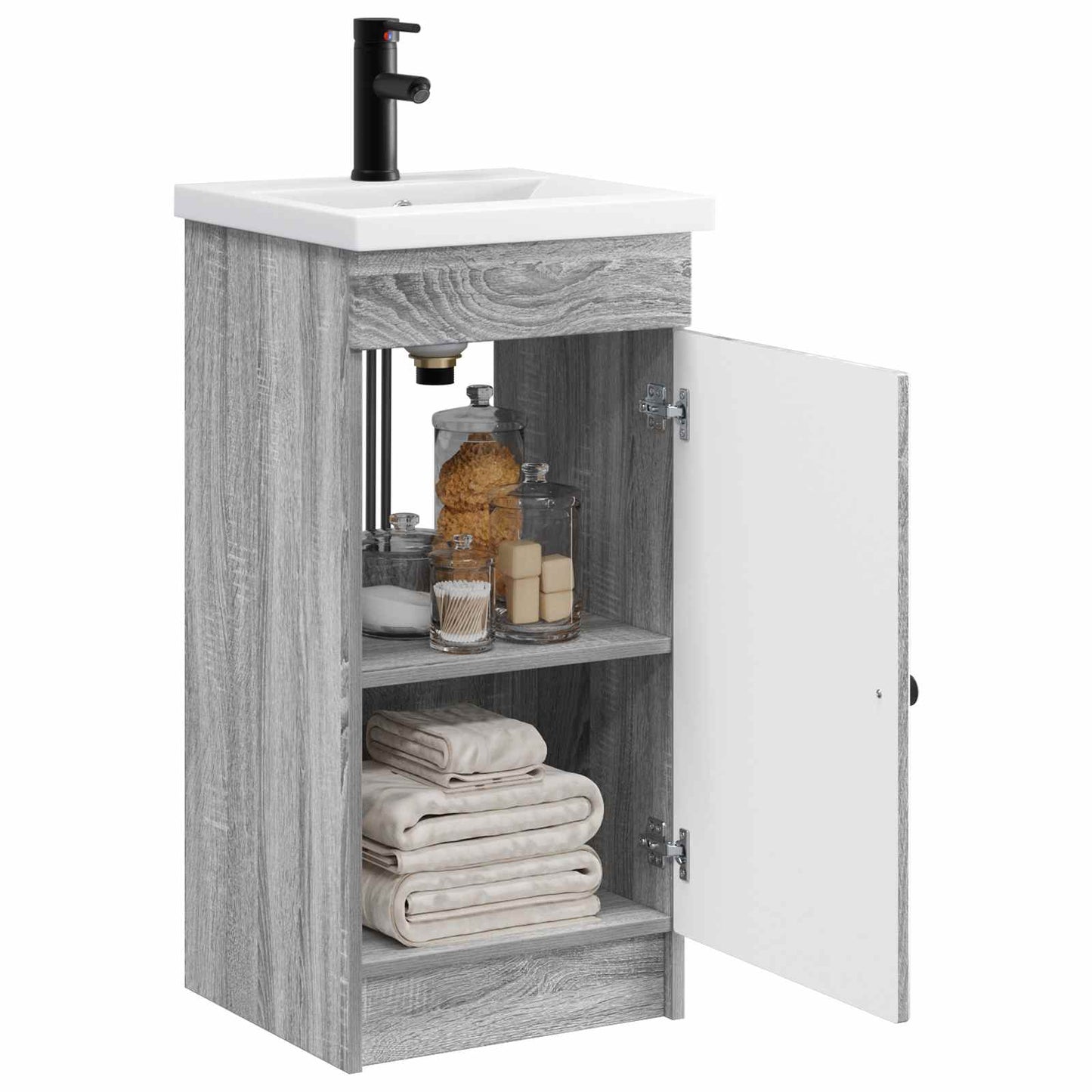 Badkamermeubel met Wasbak Grijs Sonoma 42 x 40 x 84,5 cm
