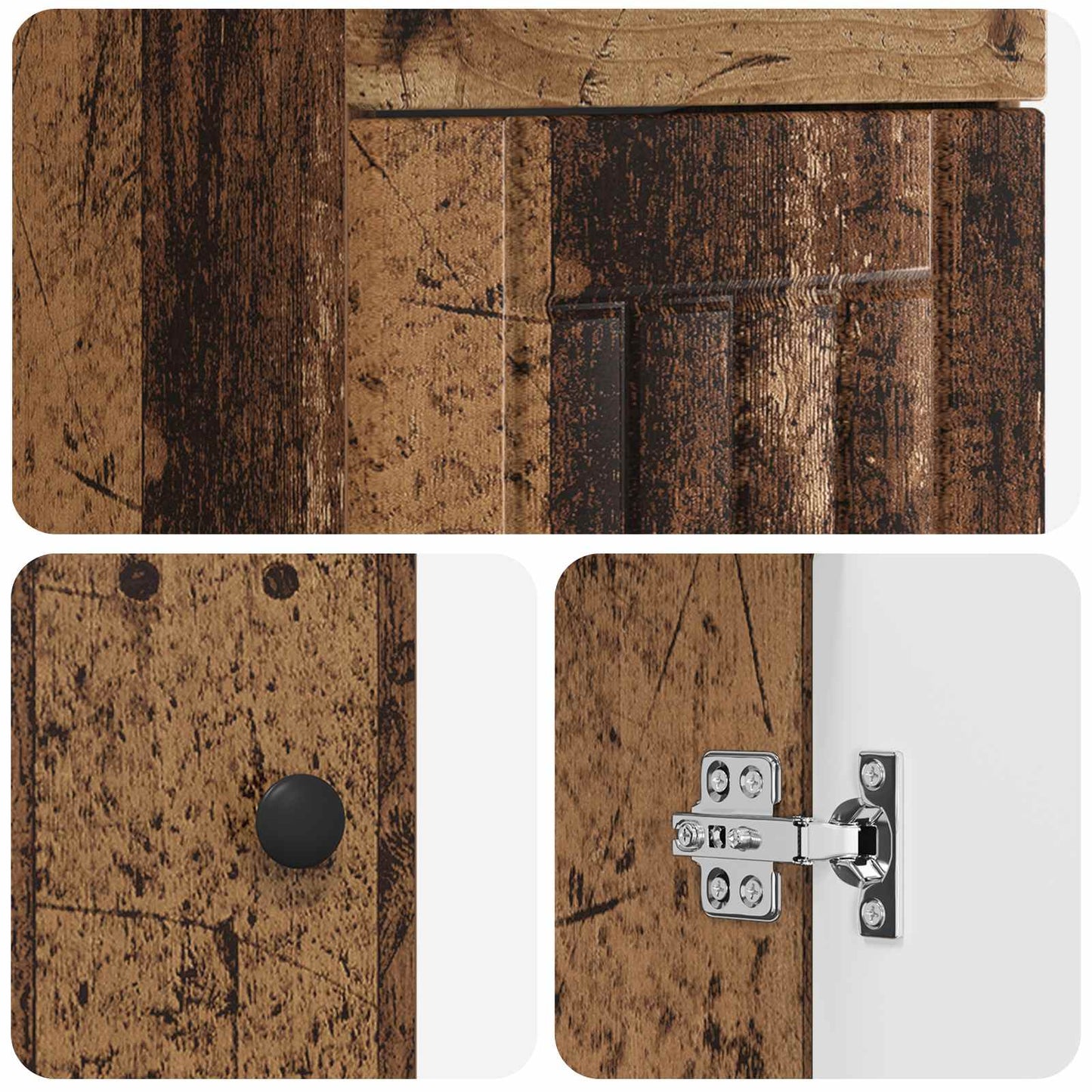 Badkamermeubel met Wasbak Oud hout 42 x 40 x 84,5 cm