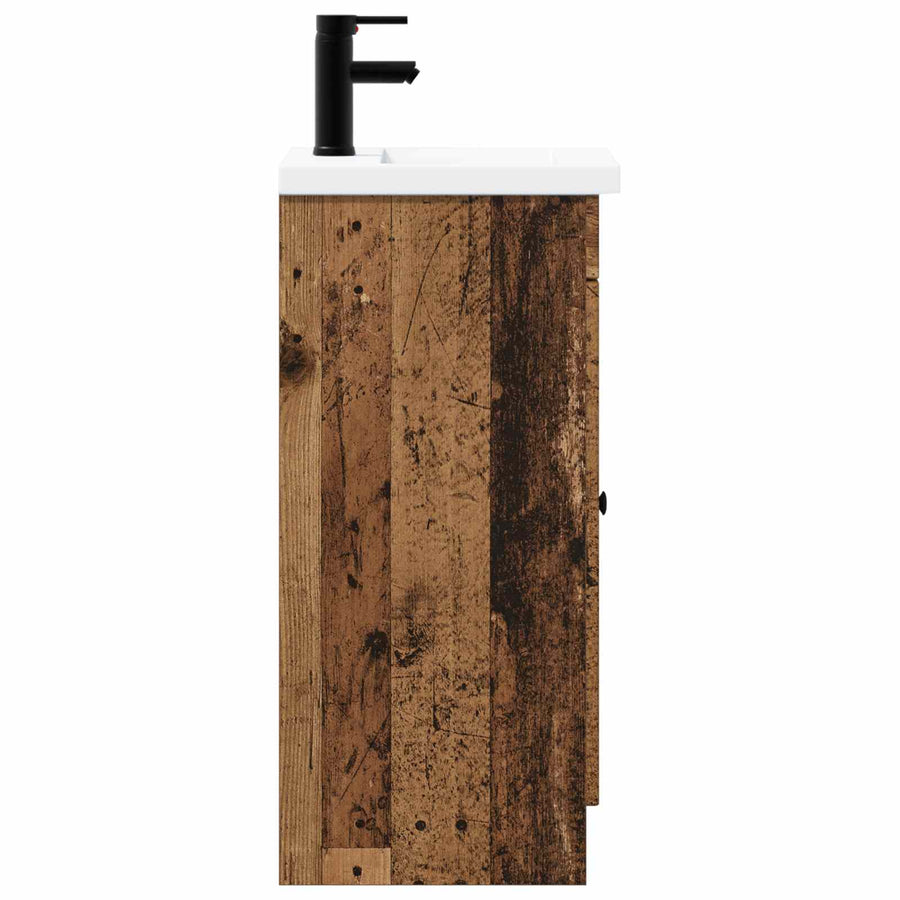 Badkamermeubel met Wasbak Oud hout 42 x 40 x 84,5 cm