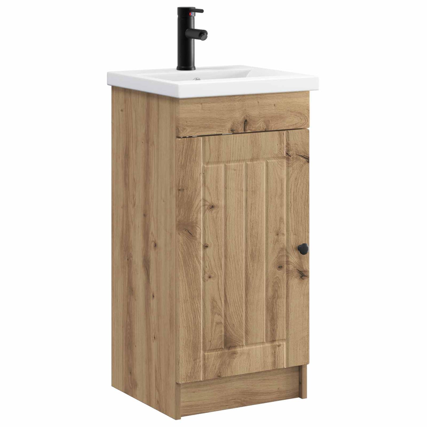 Badkamermeubel met Wasbak Artisanaal eiken 42 x 40 x 84,5 cm