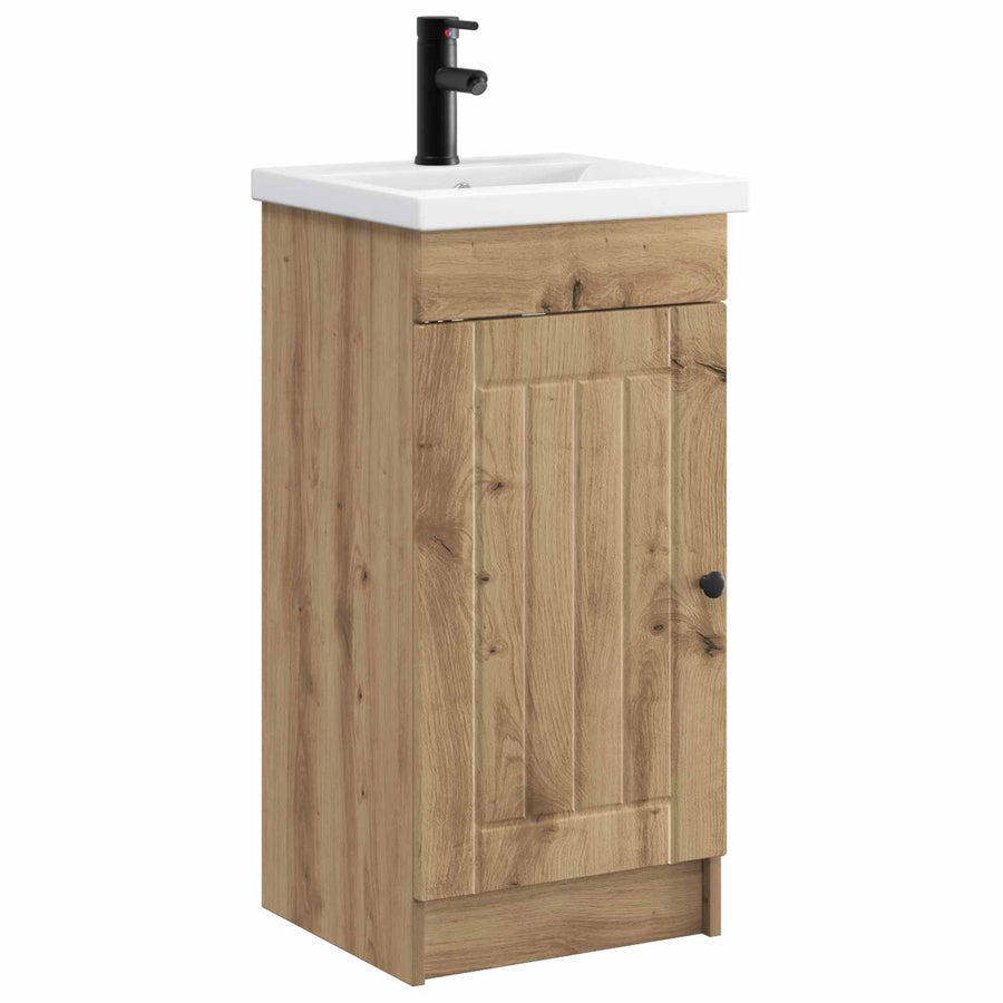 Badkamermeubel met Wasbak Artisanaal eiken 42 x 40 x 84,5 cm